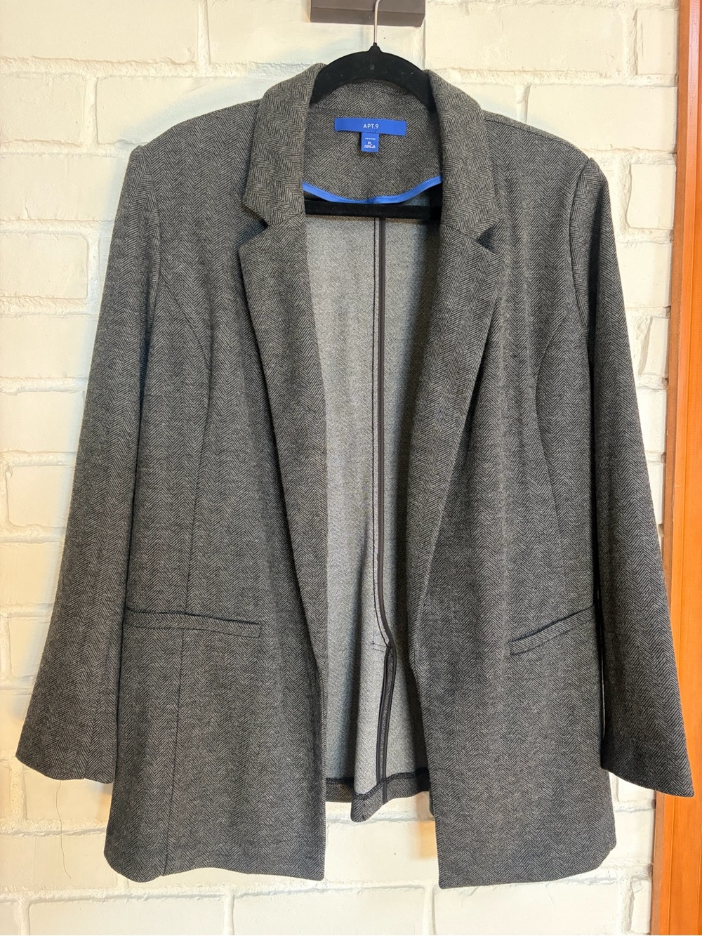 Apt. 9 Charcoal Gray Open-Front Women's Blazer